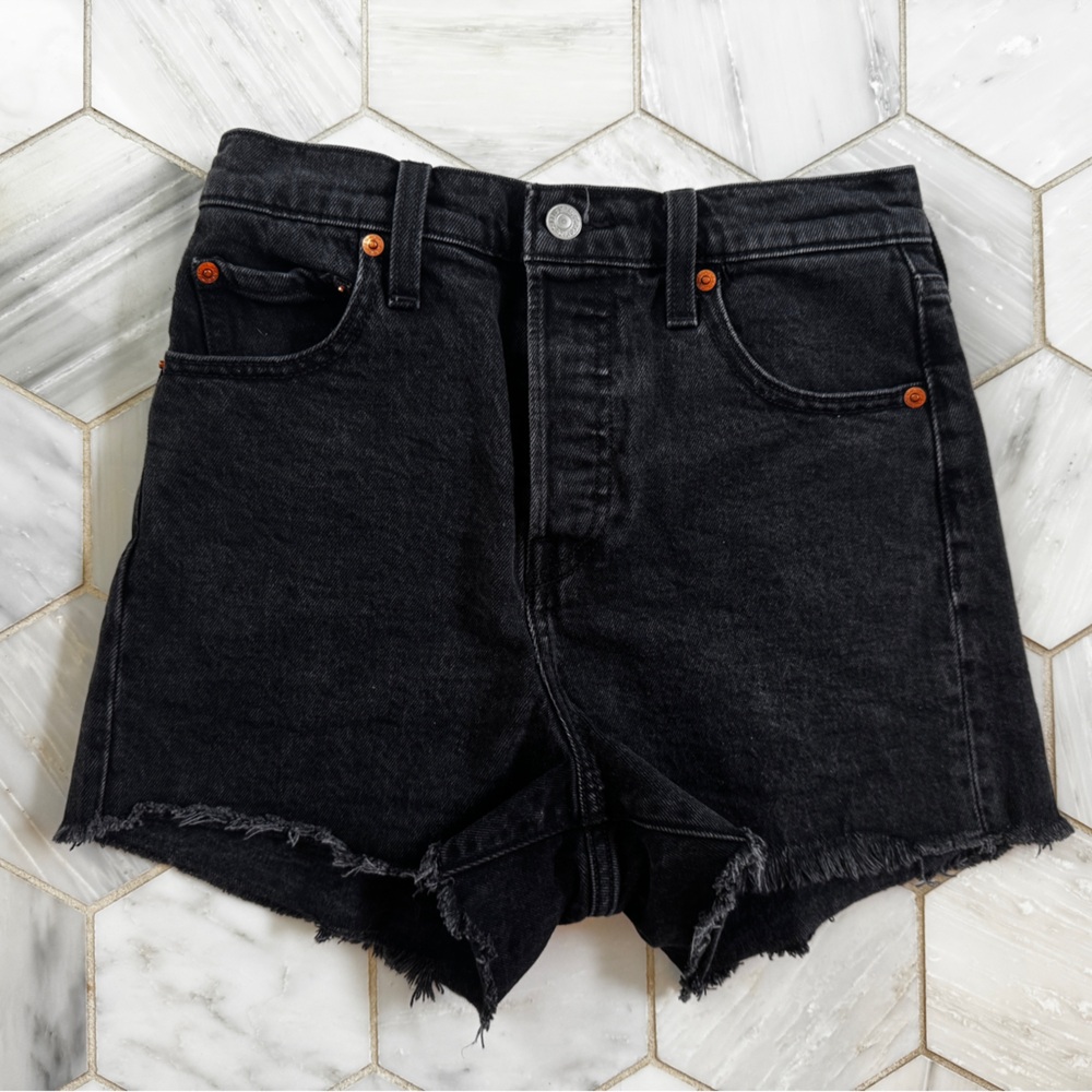 Levi's Black Ribcage Shorts NWOT